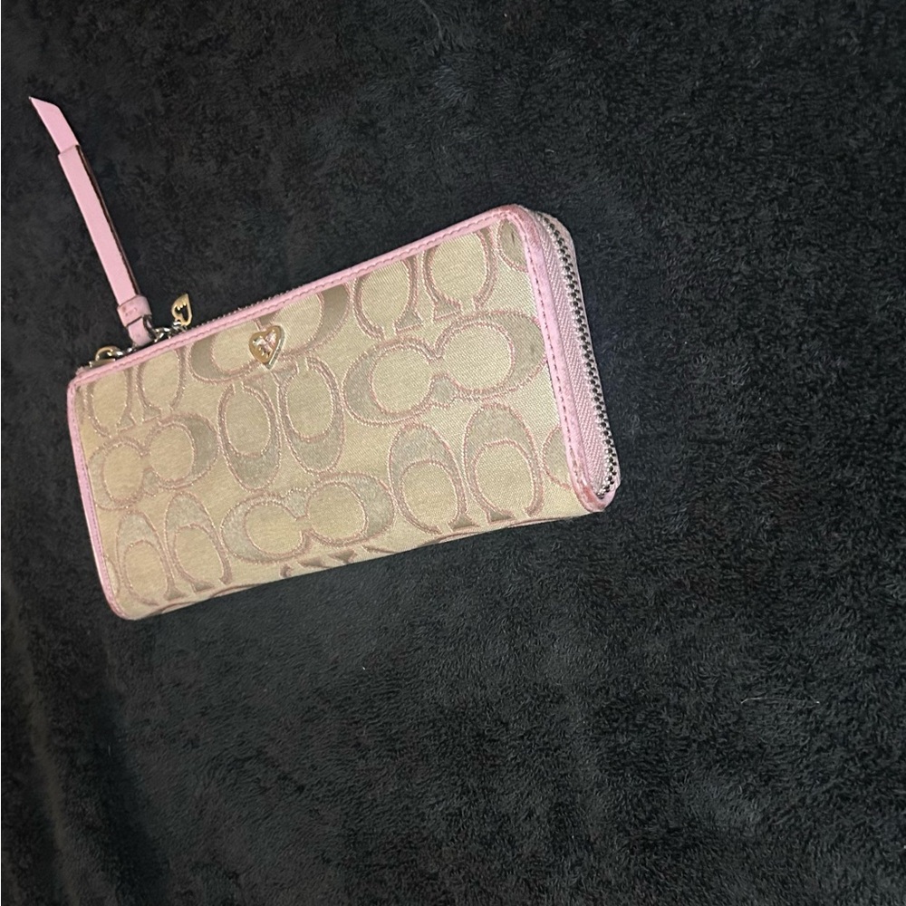 Elegant Pink and Beige Women's Wallet